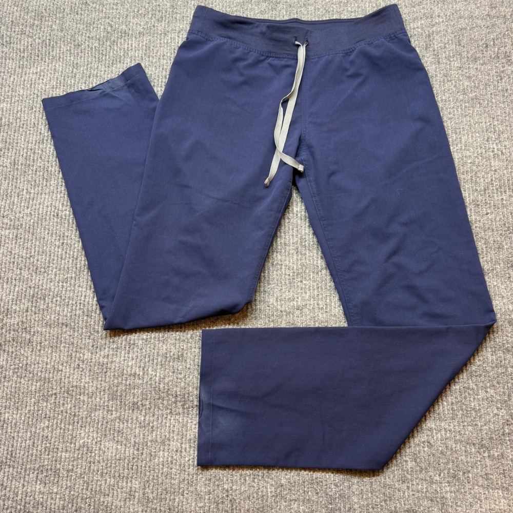 FIGS Technical Collection Blue Scrub Pants S Tall Medical Nursing Workwear
